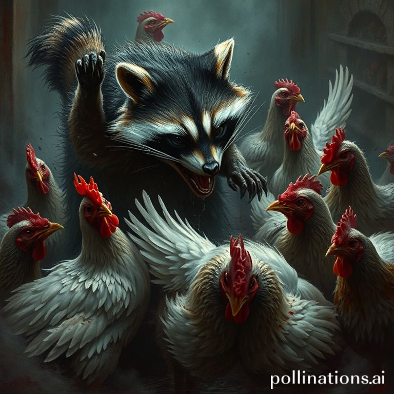 how do raccoons kill chickens